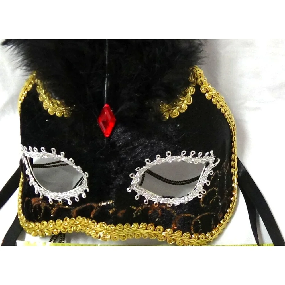 Mardi Gras Mask Black/Gold/ Silver Cosplay Venetian Costume Party #075